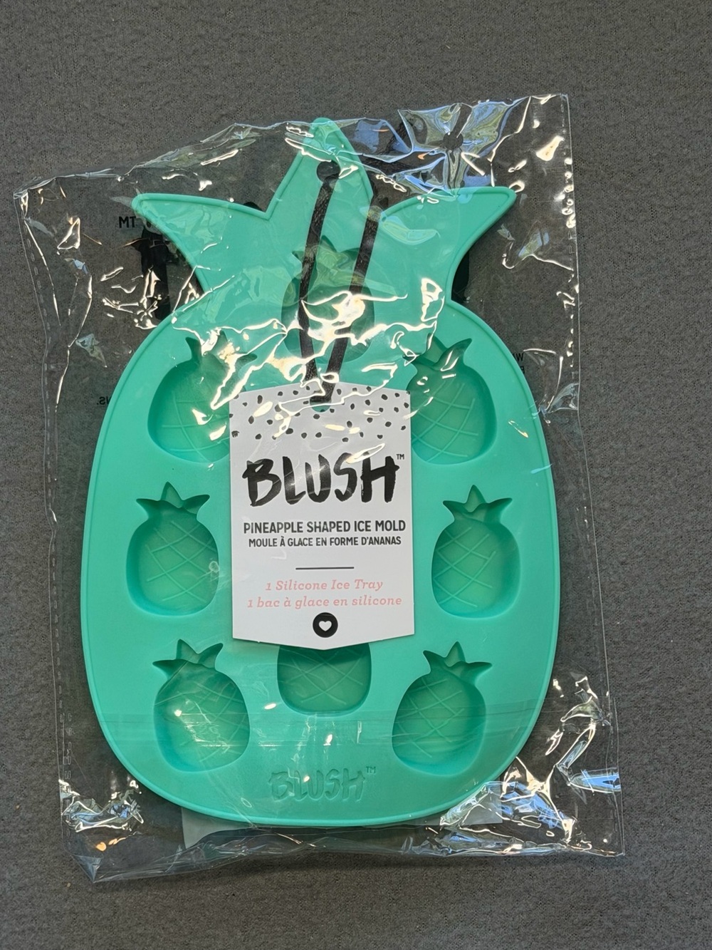 Blush Kids Pineapple Silicone Ice Mold - Teal Green